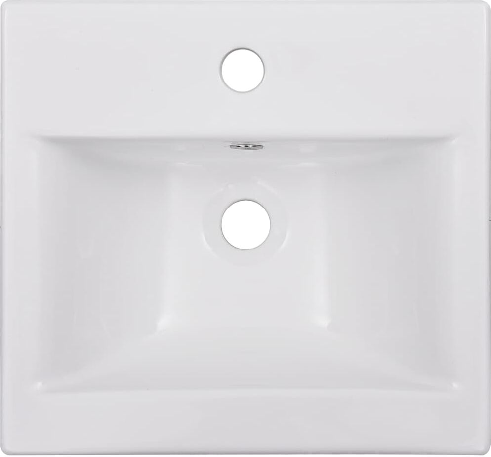 vidaXL Lavabo encastré 42 x 39 x 18 cm Céramique Blanc