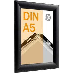 Sprintis Klapprahmen 25 mm Profil, DIN A5, schwarz, Aluminium, selbstklebend