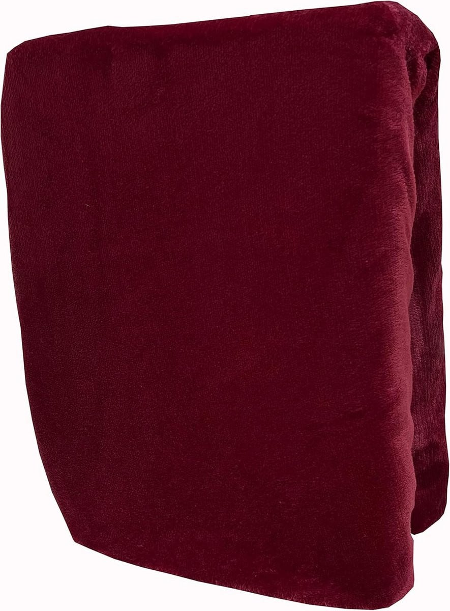 Extra warm pluche hoeslaken winter wijnrood - Teddy fleece bedlaken