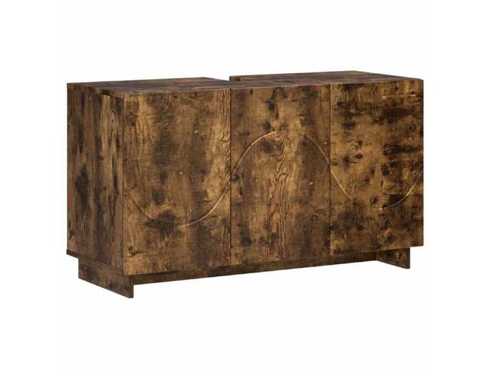 NOUVEAU Cabinet de salle de bain - Meuble de salle de bain - Chêne fumé - 101x41x58cm - Anti l'humidité  41992