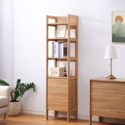 "SAFAVIEH Glapelle 17.4-Inch Wood Bookshelf, Oak, Scandinavian - 17"" W x 14"" D x 71"" H"