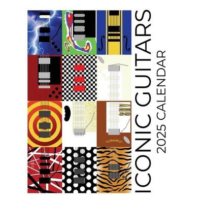 Iconic Guitars 2025 Calendar, Taschenbuch von C. Maloney, Baldega Books, 978-1-959209-24-9