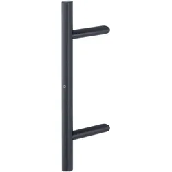 Hoppe, Türgriff + Türgarnitur, Türgriff E5012 - 500/300 mm, Edelstahl schwarz matt (Türgriff)