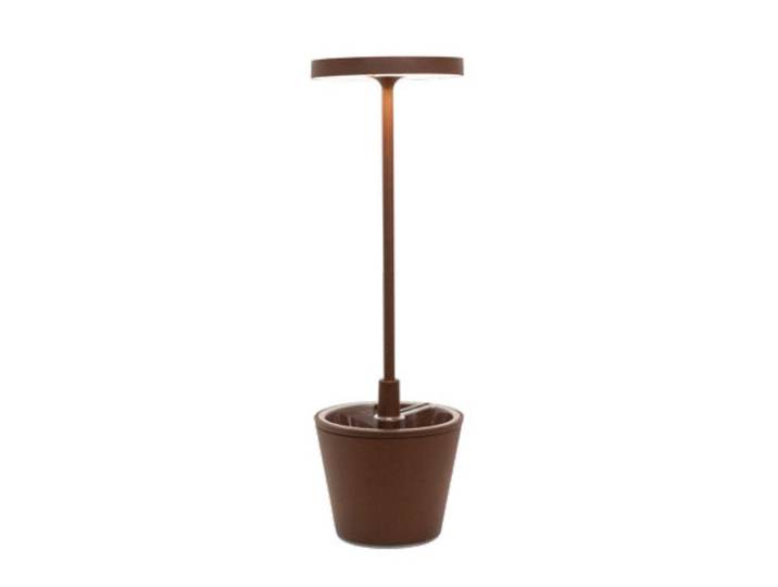 ZAFFERANO set de 3 lampes de table POLDINA REVERSO (Corten - Aluminium peint et polycarbonate)