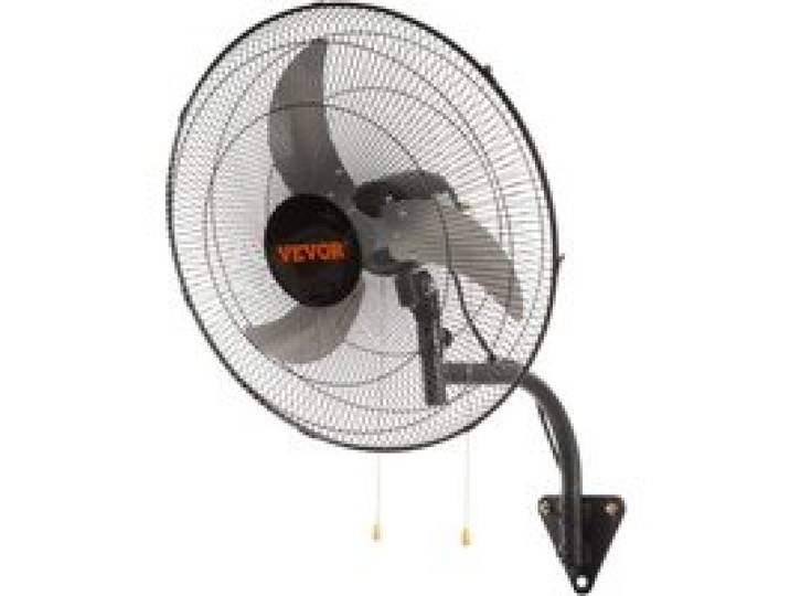 VEVOR Ventilateur mural industriel, 49 cm, ventilateur mural oscillant 4650 CFM, 3 vitesses, ventilateur commercial ou résidentiel pour refroidissement entrepôt, serre, atelier, patio, sous-sol, noir