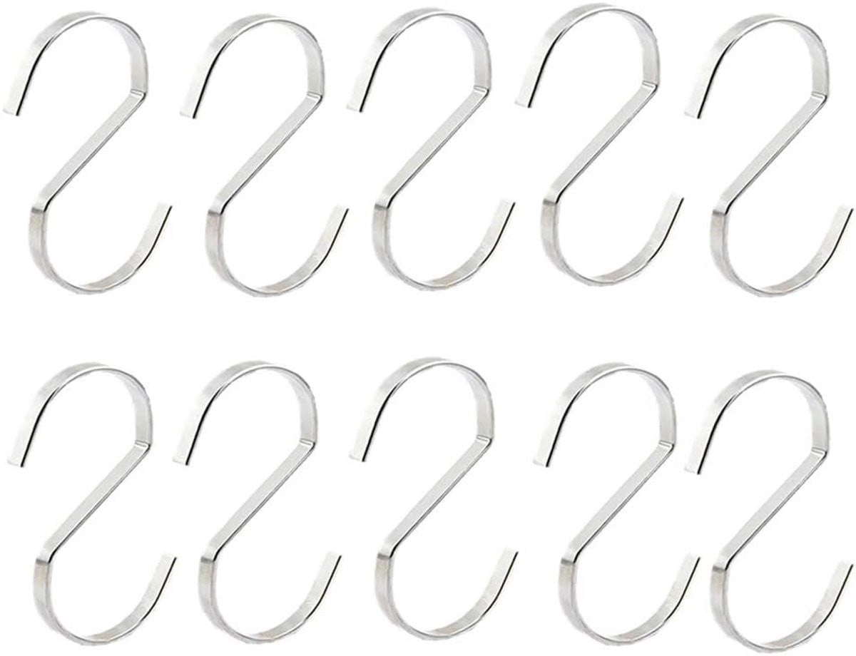 10x Zware S-Haken Metaal - Veelzijdige Ophanghaken voor Keuken, Badkamer en Tuin