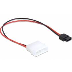 Delock Festplatten Anschlusskabel [1x Molex - 1x ] 0.245 m Schwarz, Rot 82913