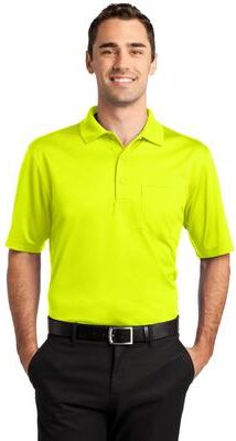 CornerStone CS412P Select Snag-Proof Pocket Polo Shirt in Safety Yellow size Medium   Polyester
