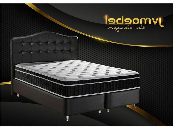 Xlmoebel Boxspringbett Luxuriöses Chesterfield Lederbett für modernes Schlafzimmer (Chesterfield Kunstlederbett 160x215), Made in Europa