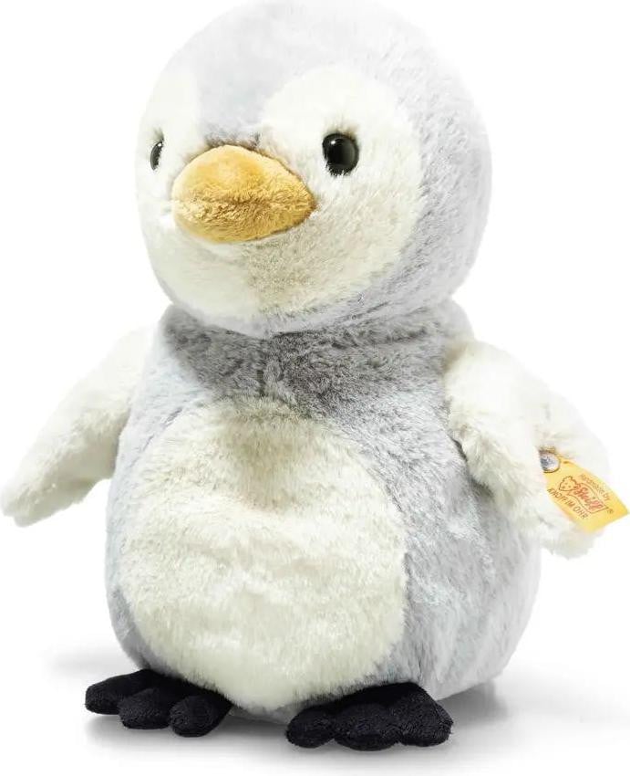 Steiff Margarete Pinguïn Lio, lichtgrijs/wit, staand, 21 cm