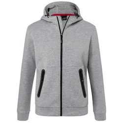 Kapuzenjacke "JN1144" - S - light-melange
