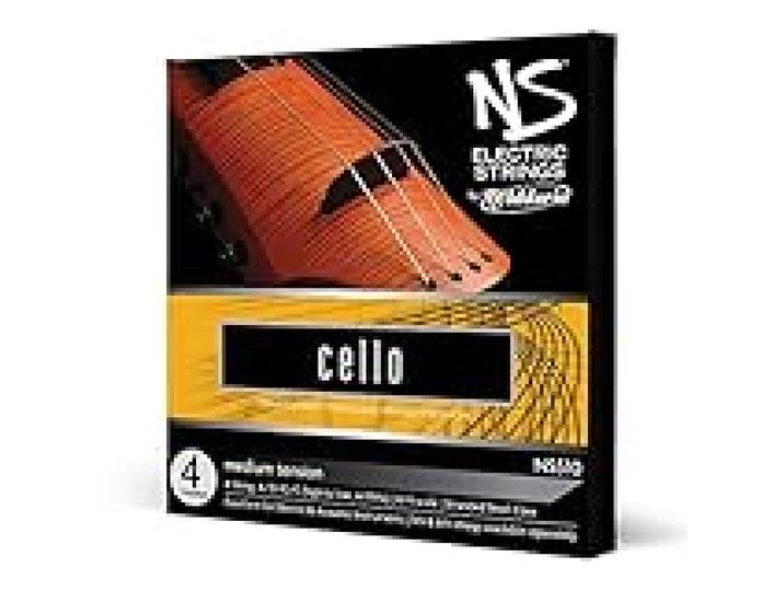 D'Addario Bowed Jeu de cordes pour violoncelle D'Addario NS Electric, manche 4/4, tension Medium
