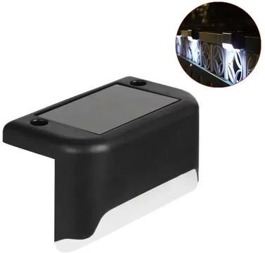 Inspired Finds Waterproof Outdoor Solar Deck & Step Lights LED Set For Yard, Patio, Fence, Railing, Walkway (110 PCS) lack white Light