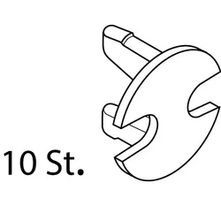Ideal Standard Verschlussstopfen für Rohrerkennung, F960842NU