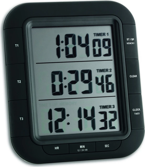 Digitaler Küchentimer - Timer und Stoppuhr - 3 Zeiten TFA38.2023