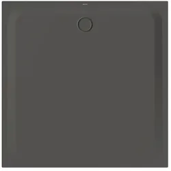 Bette quadrat Duschwanne „BetteUltra“ 1500 × 1500 mm ohne Oberflächenbeschichtung, ohne Oberflächenveredelung, ohne Wannenträger, in Anthracite