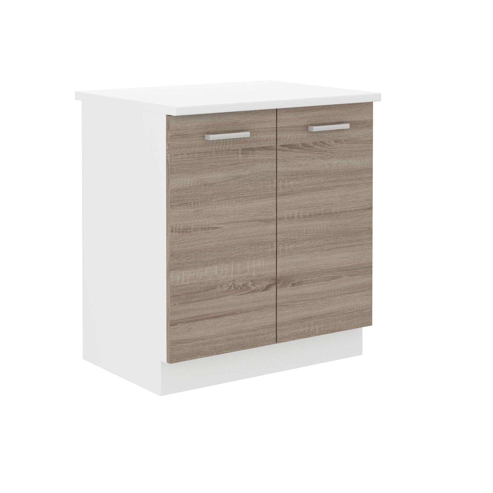 Küchen Unterschrank 80 cm für das Modell „Dave 240 Eiche Sonoma Trüffel“