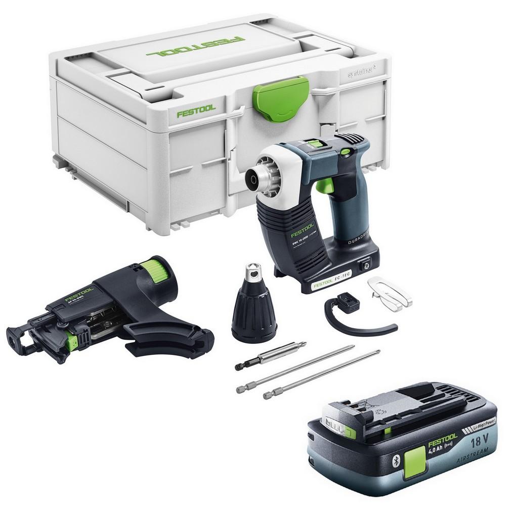 Festool Akku-Bohrschrauber DWC 18-2500-Basic + BP 18 Li 4,0 HPC-ASI 577055