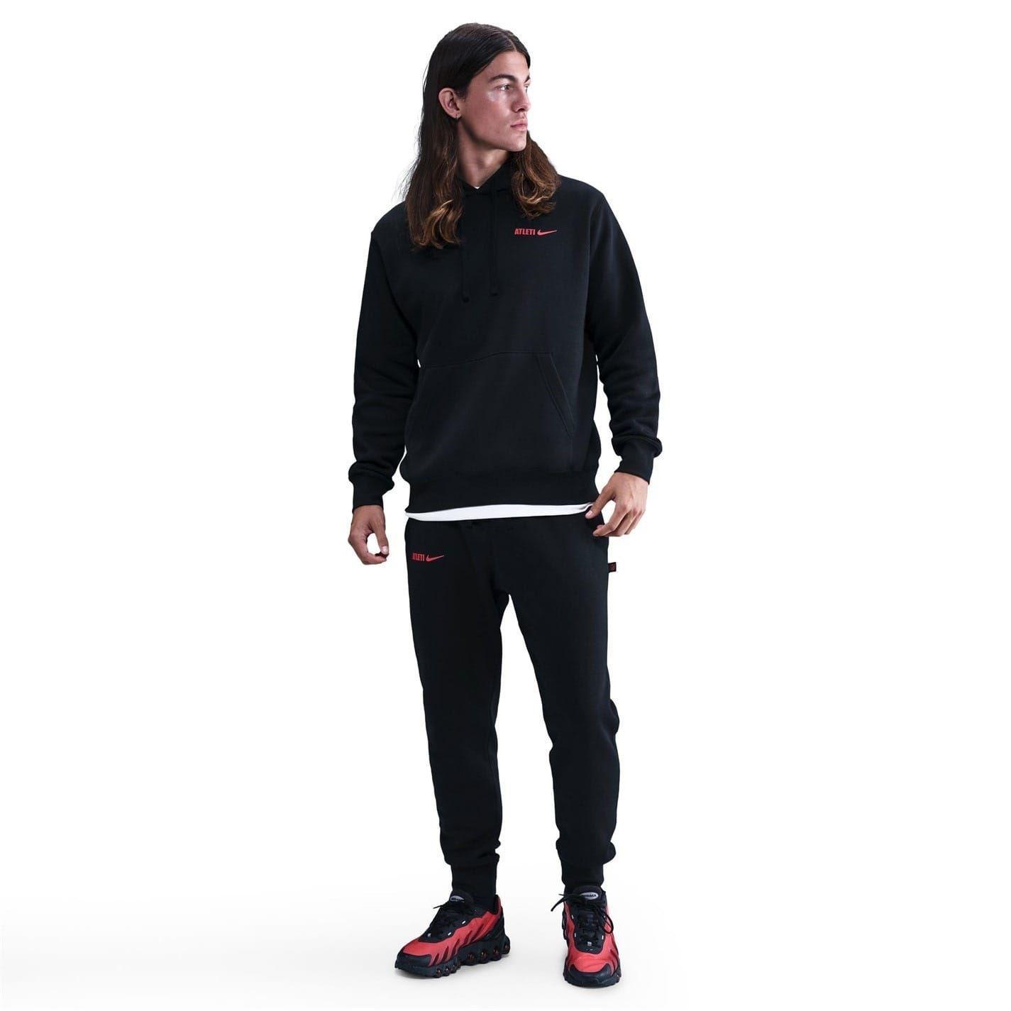 Nike - "Atltico Madrid" Kapuzenpullover für Herren (Schwarz/Rot)