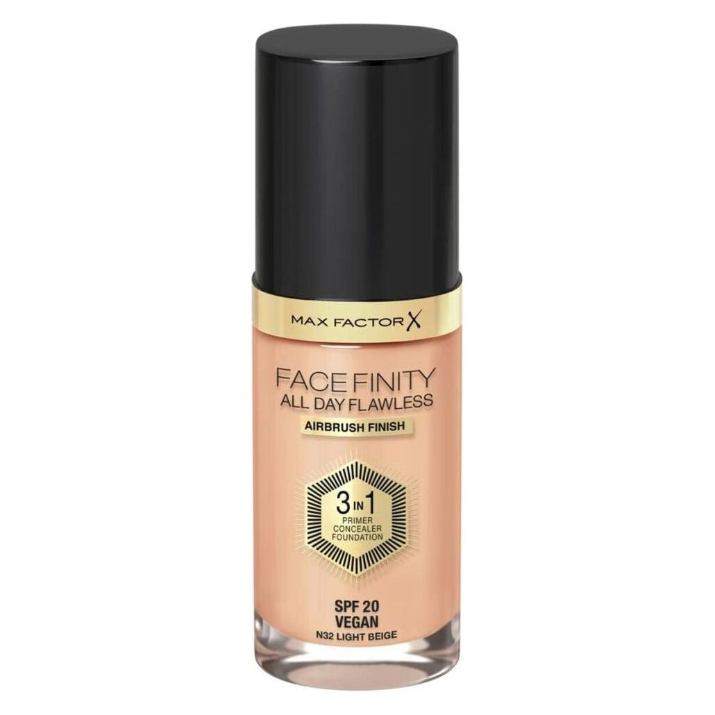 Max Factor All Day Flawless Facefinity 3 in 1 - Long lasting foundation 30 ml 32 Light Beige (Light Beige) (37654607)