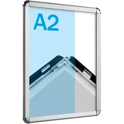 Klapprahmen A2 Standard Rondo | silber | 32 mm, Aluminium