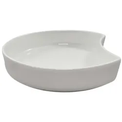 VASCELLA Weiße Porzellanteller Ano Halbmond ø 18 x 3,5 cm - 450 ml (24 Stück)