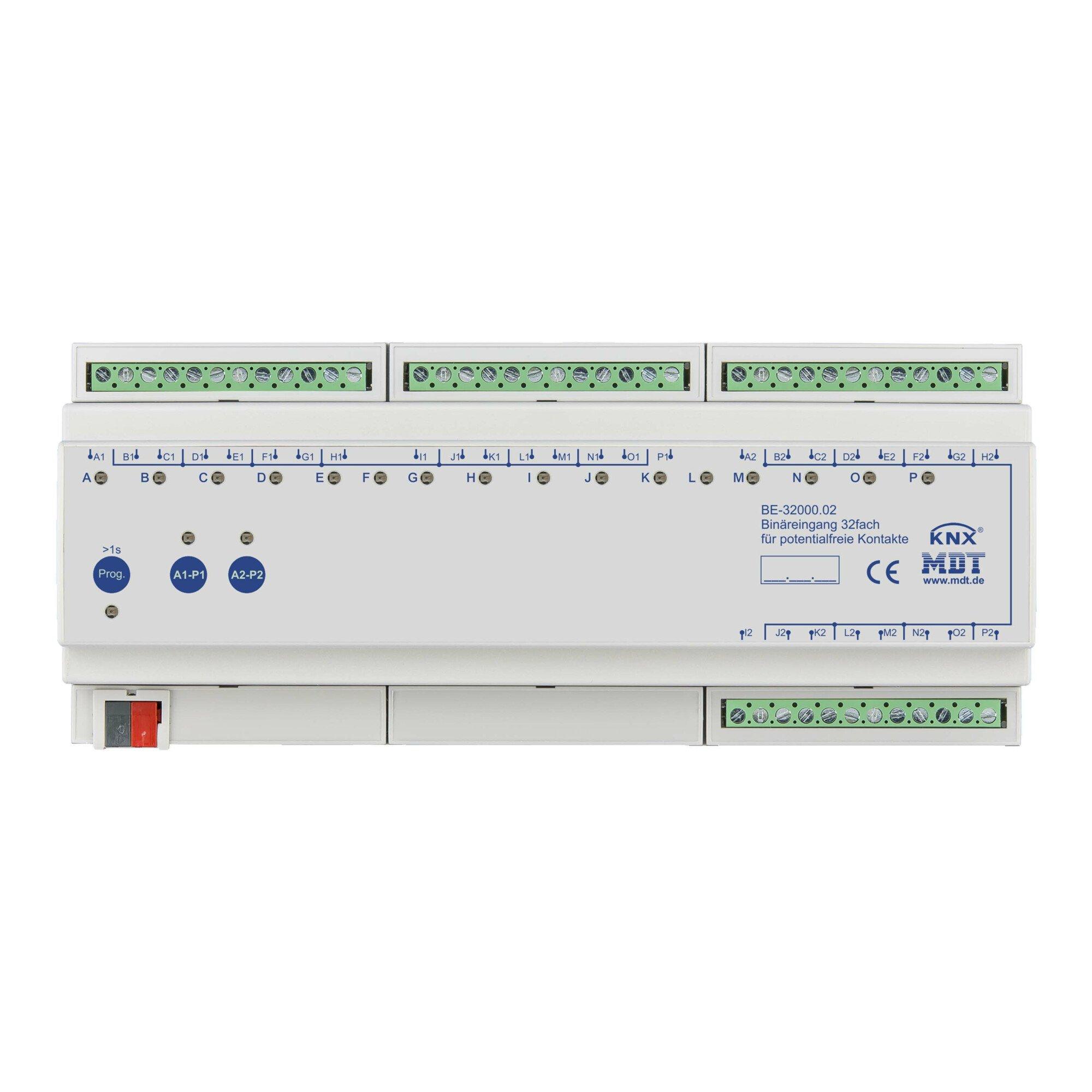 MDT technologies Binäreingang 32-fach 12TE REG, potentialfrei BE-32000.02)