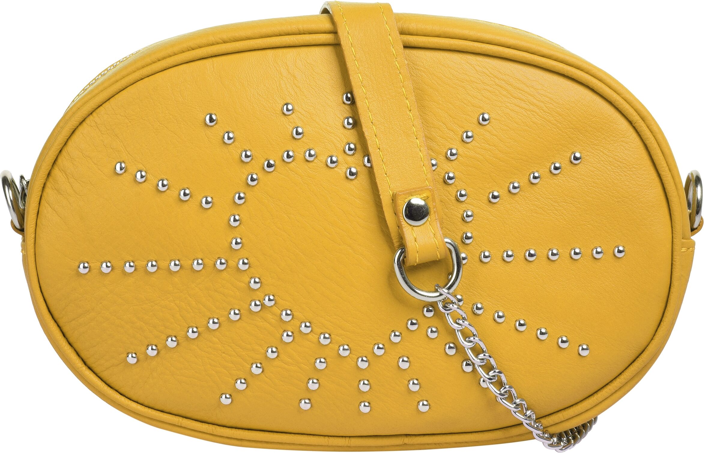 Gürteltasche CLUTY "CLUTY Damen echt Leder, Made in Italy", Damen, Gr. B/H/T: 15cm x 20cm x 5cm onesize, gelb, Leder, Taschen Gürteltasche, echt Leder, Made in Italy gelb B/H/T: 15cm x 20cm x 5cm onesize