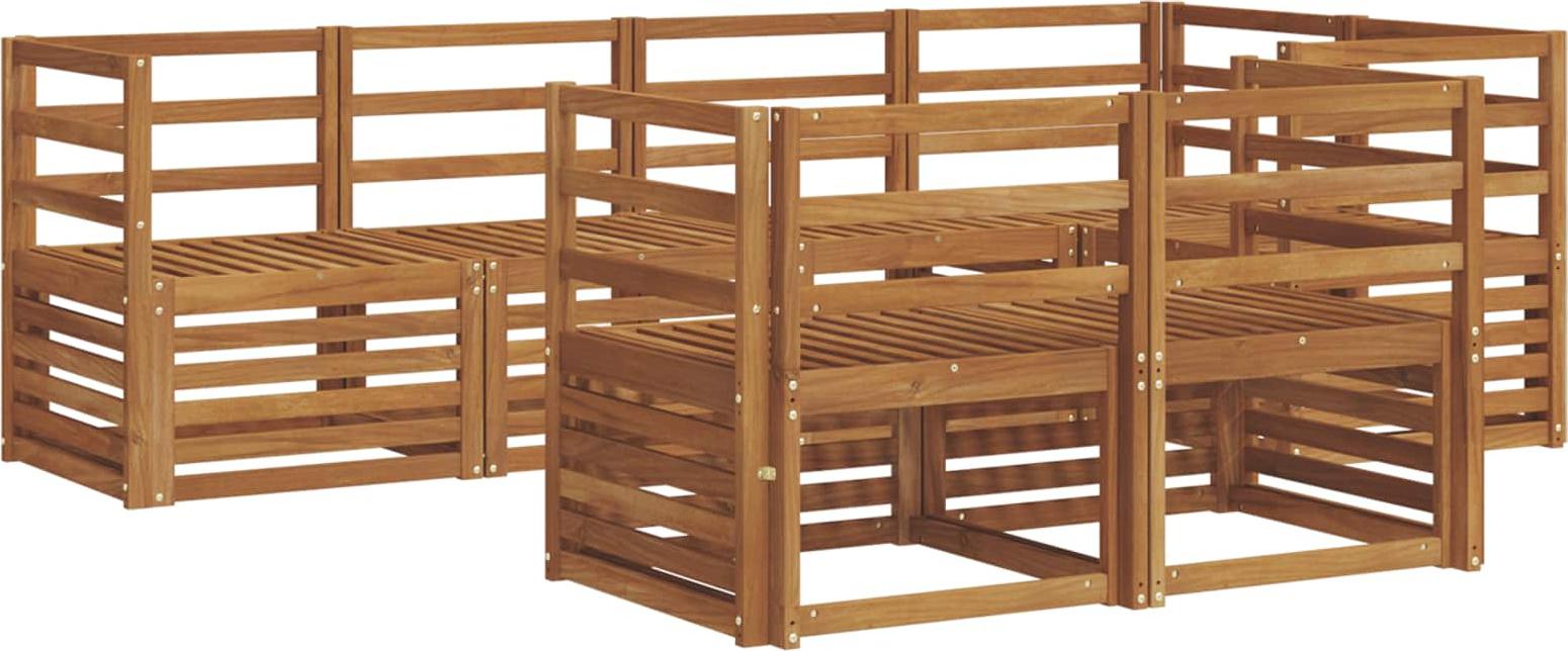 Ecksofa Set 7 pcs Natur
