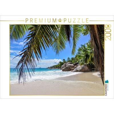 CALVENDO Puzzle Anse Lazio auf Praslin | 2000 Teile Lege-Größe 90x67cm Foto-Puzzle für glückliche Stunden