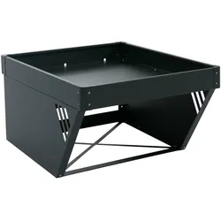 PROREGAL Mähroboter-Garage mit Pflanzkasten | HxBxT 40x60x70cm | Dach Unterstand Rasenmäher Metall | Grün