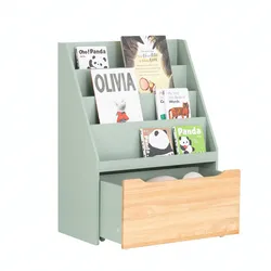 BÜCHERREGAL Grün-Natur