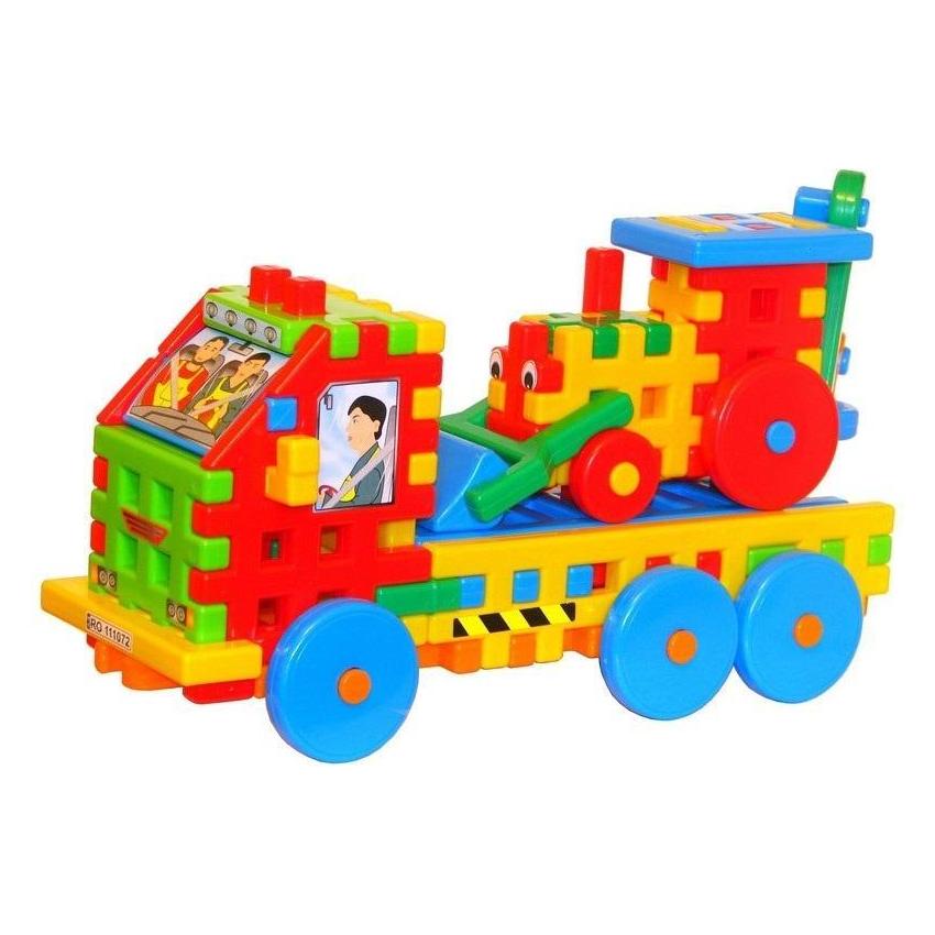 Czako Tupiko czko Truck su dem Bagger Konstruktives Blocks (5907760025951)