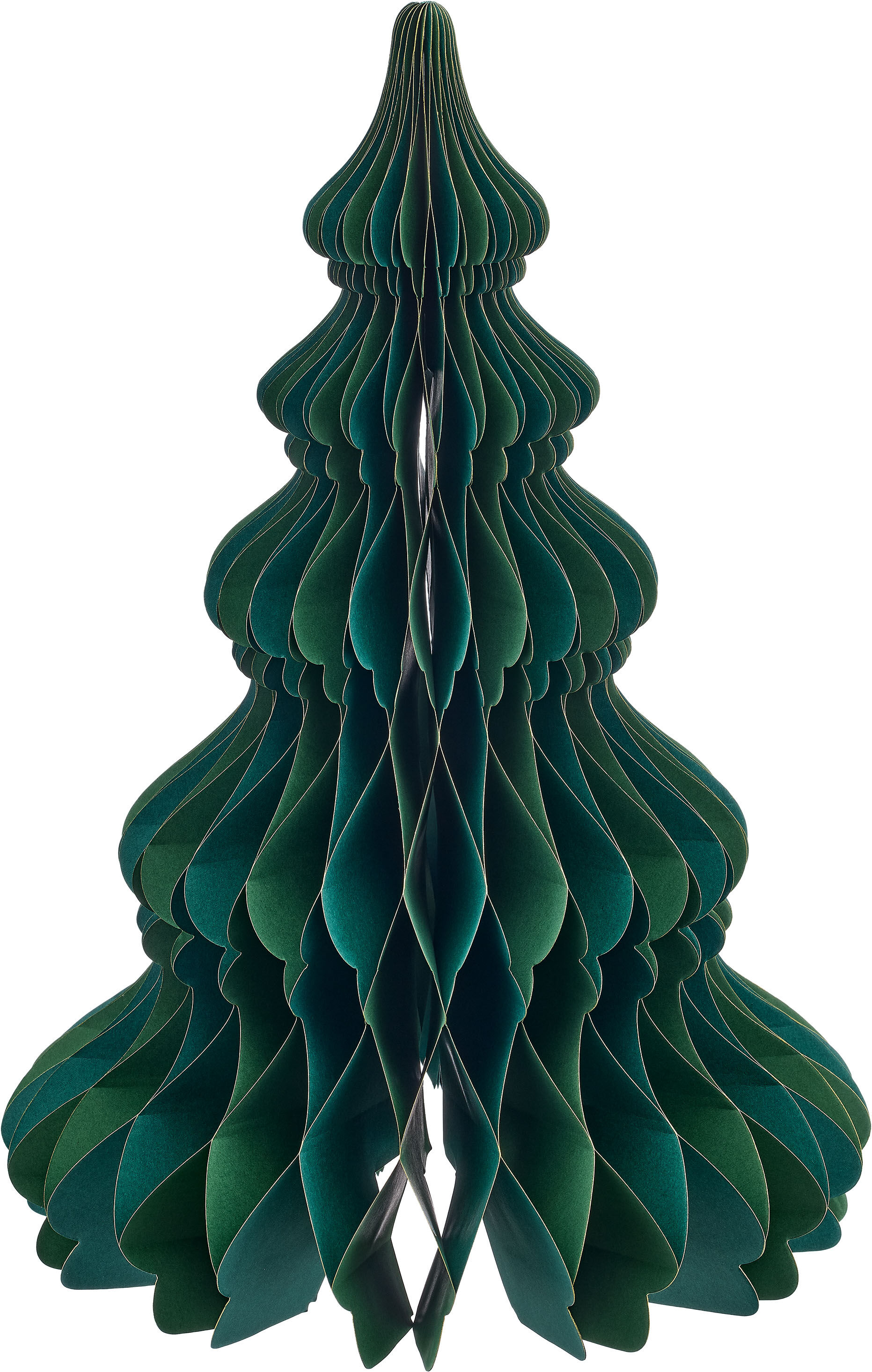 LED Dekofigur CREATIV HOME "Deko-Figur Tannenbaum", grün (dunkelgrün), H:40cm Ø:26cm, Leuchten, LED Dekofigur, mit Rotation und LED-Beleuchtung
