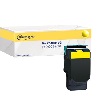 kompatibel für Lexmark C540H1YG gelb Kompatibler Toner