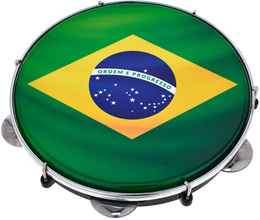 "Thomann 12"" Pandeiro Brazilian Flag "