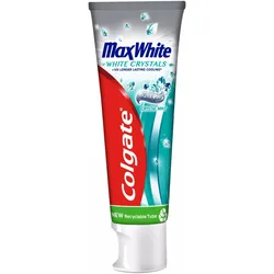 4x Colgate, Zahnpasta, Max White White Crystals (75 ml)