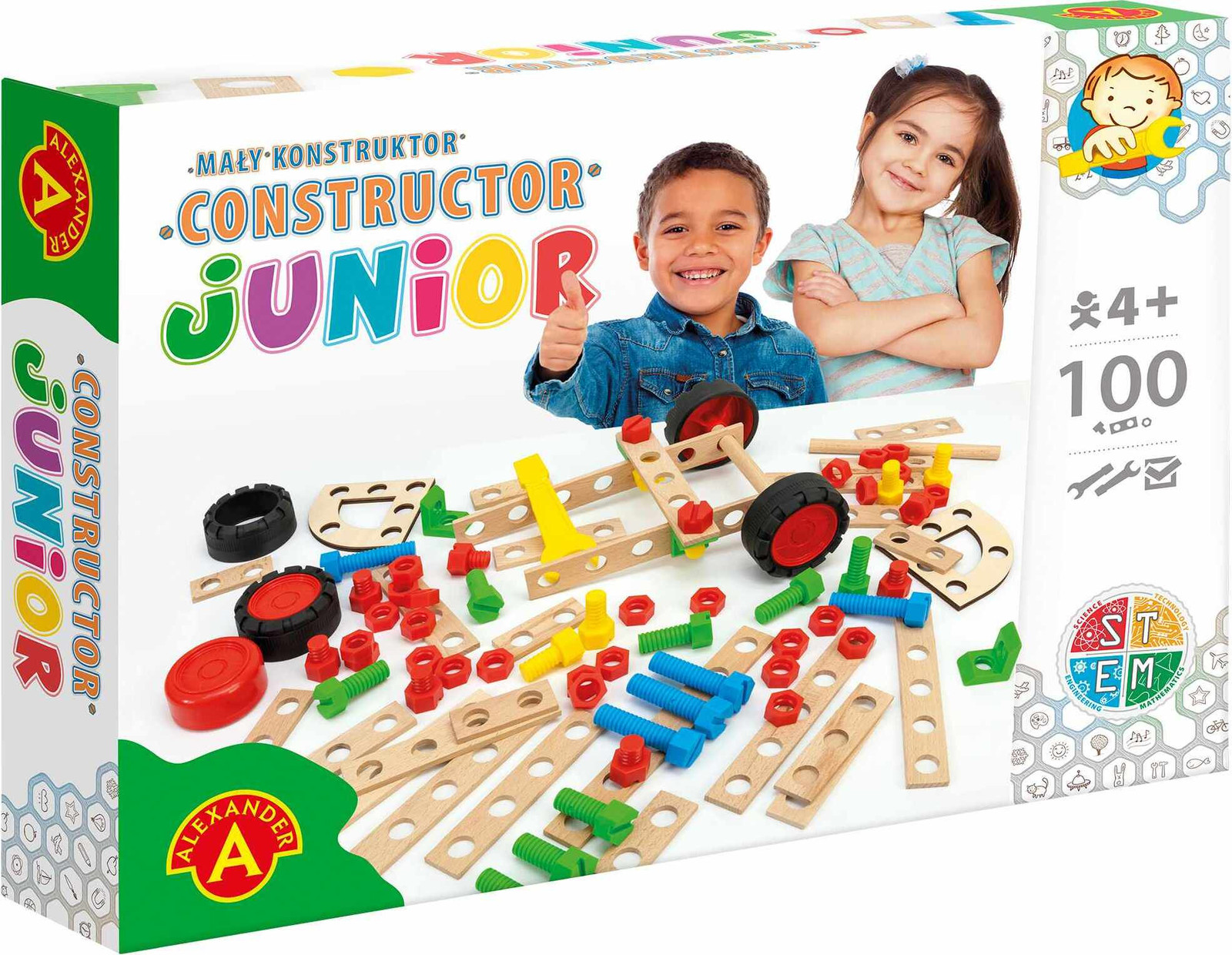 Alexander Toys 2562 Bouwset met 100 onderdelen voor kinderen vanaf 4 jaar