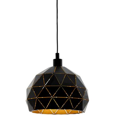 EGLO Hängeleuchte "ROCCAFORTE", gold (schwarz, goldfarben), 1, Ø 40cm, 1 Stk., Leuchten, Hängeleuchte - H110 x Ø40 cm - für Esszimmer, Küche, Wohnzimmer, Hängeleuchte
