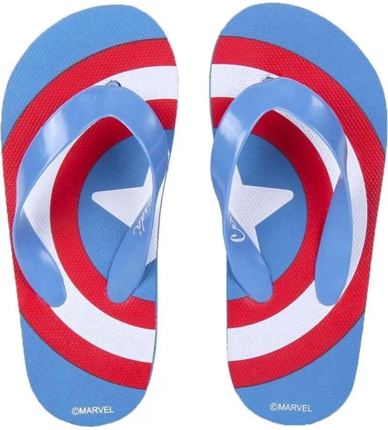 Artesania Cerda Chanclas De Playa Diseño Capitán América Multicolor 28-29 Unisex