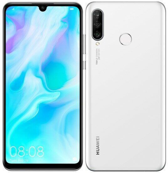 Huawei P30   6 GB   128 GB   Dual-SIM   Pearl White - Refurbished