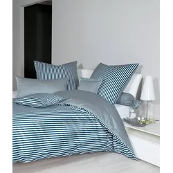 Janine Bettwäsche modernclassic Mako-Satin 3912 atlantik Kissenbezug 60x40 cm