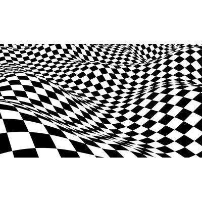 Fototapete PAPERMOON "Abstrakt Schwarz Weiß", schwarz-weiß (bunt), B:3,5m L:2,6m, Vlies, Tapeten