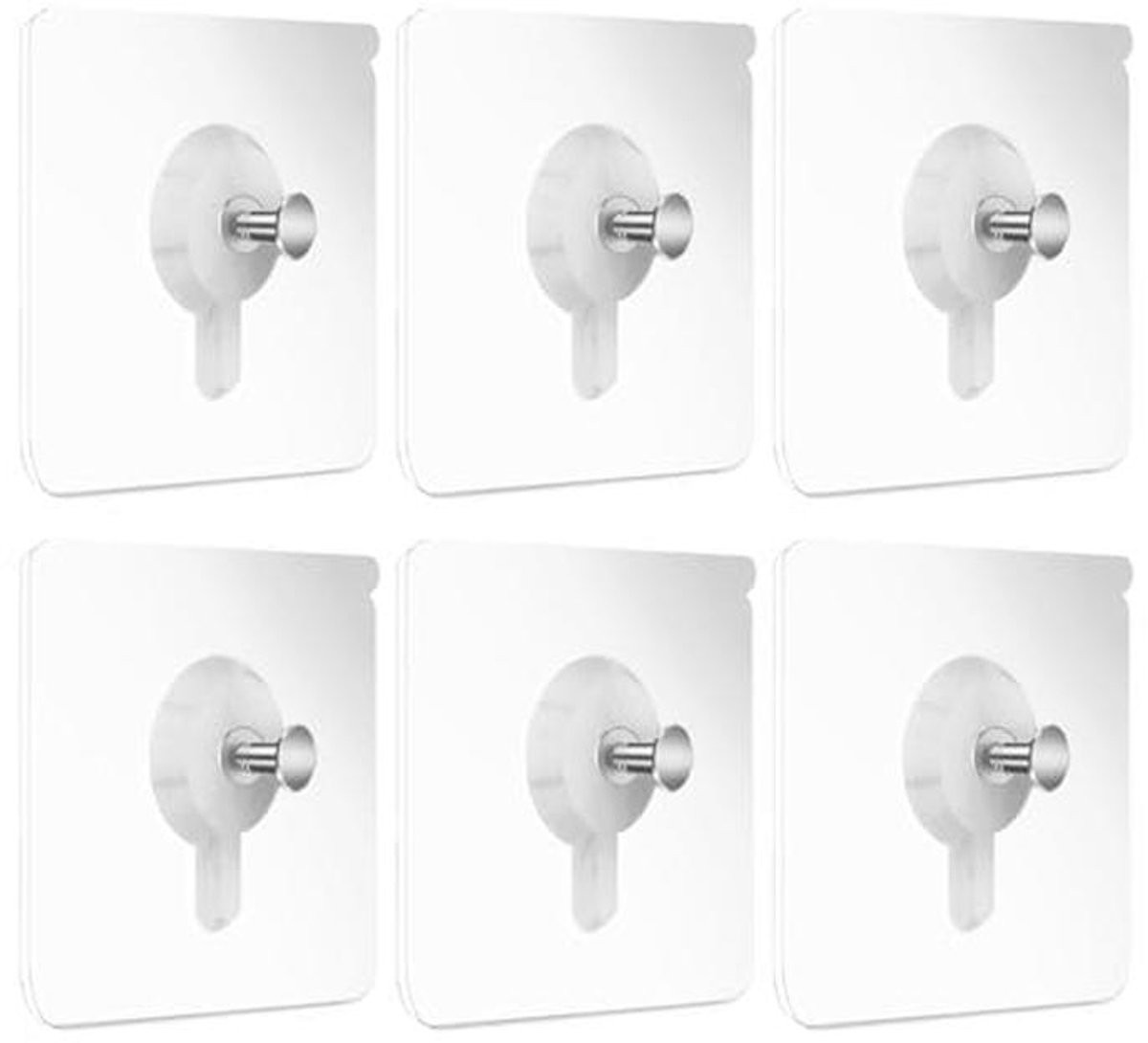 6 Stuks Zelfklevende Haken voor Foto's en Wanddecoratie