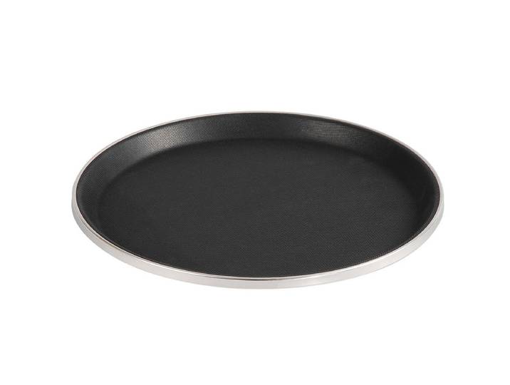ProChef Serviertablett rutschfest Ø28cm Silberrand