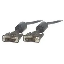 MCL Câble DVI-I mâle/DVI-I mâle duallink (2 m), Videokabel, Schwarz