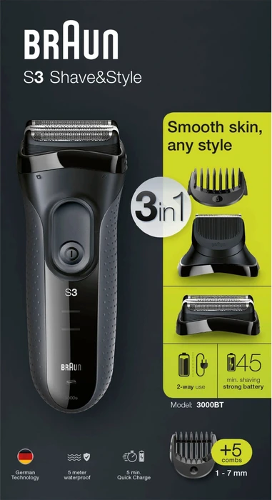 Braun Series 3+ Wet&Dry 3000BT
