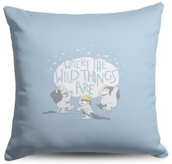 Warner Bros. Where the Wild Things Are Wild Things Throw Pillow 18X18 Inches by THE NORTHWEST GROUP in Blue (Size OS)
