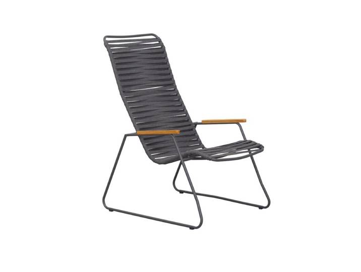 Liadomo Atina Loungesessel - Gestell Edelstahl anthrazit Sitz Rope anthrazit Organic Modern, Trendig &amp; bunt