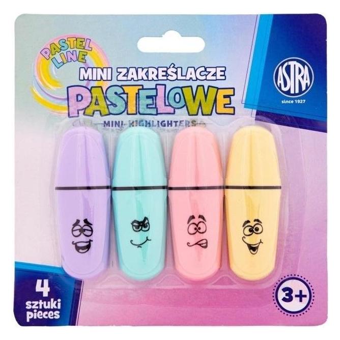 Astra Mini-Pastell-Textmarker 4-farbig (4x) (47596595)